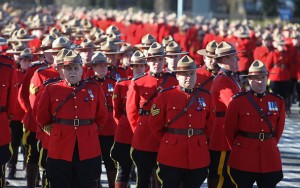 RCMP Officers at Lakewood Funeral